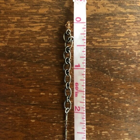 LIZ PALACIOS of San Francisco Amber Crystal Blue Vintage Necklace - Picture 11 of 16